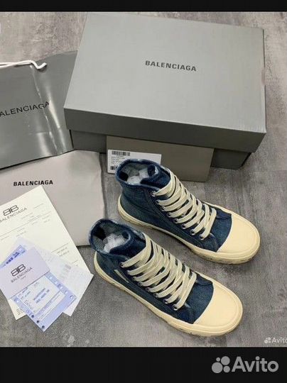 Кеды женские джинсовые Balenciaga