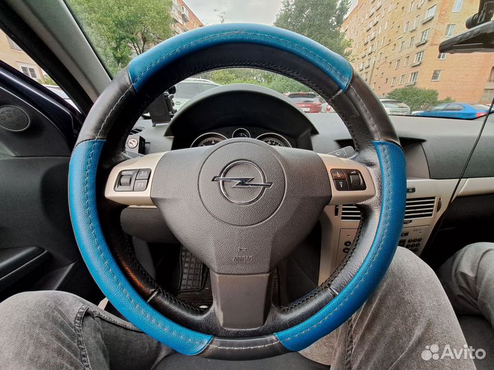 Оплётка для руля синяя opel astra, renault logan