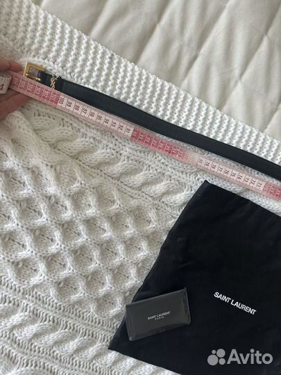Ремень yves saint laurent 90 см ширина 2 см