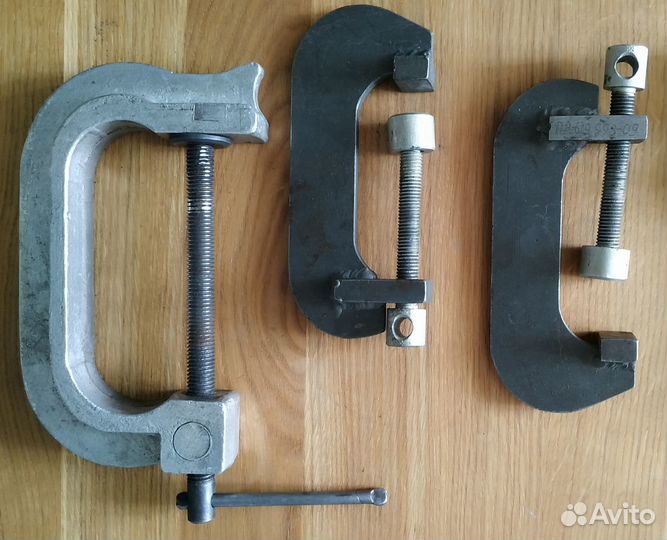 Три усиленные струбцины из эпохи СССР