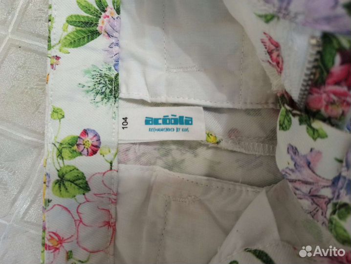 Брюки accola для девочки с ремешком