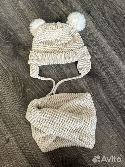 Комплект шапка, шарф