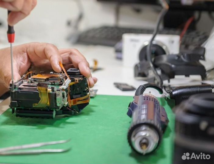 Ремонт фотоаппаратов Canon / Nikon, объективов