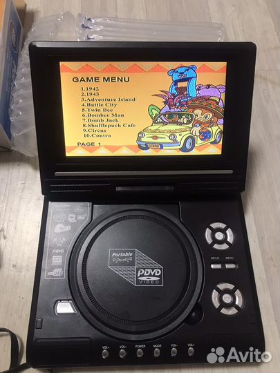 Портативный видеопроигрыватель двд проигрователь