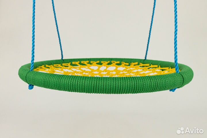 Качели гнездо Зелено-Желтые