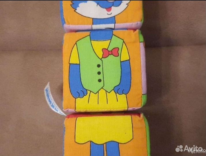 Мягкие кубики-пазлы Мякиши Алфавит и другие