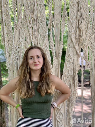 Свадебная арка макраме, арка для фотосессий