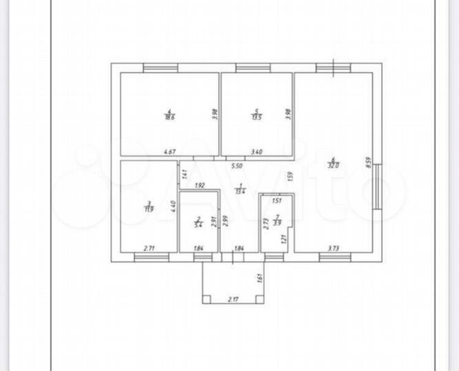 Коттедж 106 м² на участке 8,4 сот.