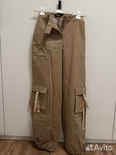 Брюки карго бежевые