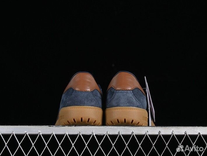 Кроссовки синие adidas bermuda dark blue brown