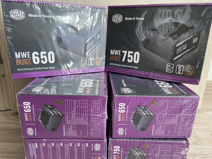 Блок питания Cooler Master MWE-v2 750, 650w, новый
