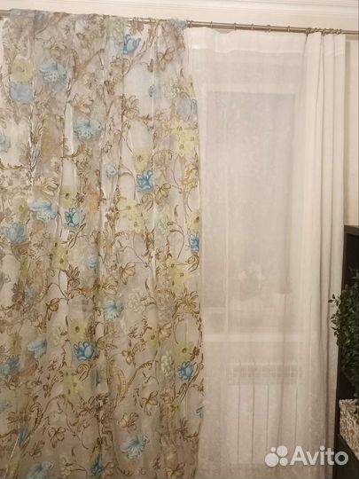 Штора тюль органза для кухни и не только