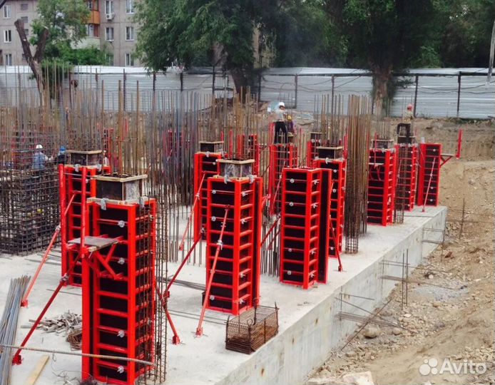 Щитовая Б/У опалубка для колонн. Аренда, продажа