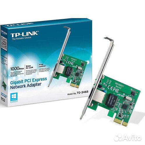 Сетевой адаптер Gigabit Ethernet TP-Link TG-3468 P