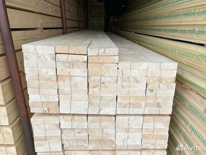 Доска обрезная 50х200х6000мм от производителя