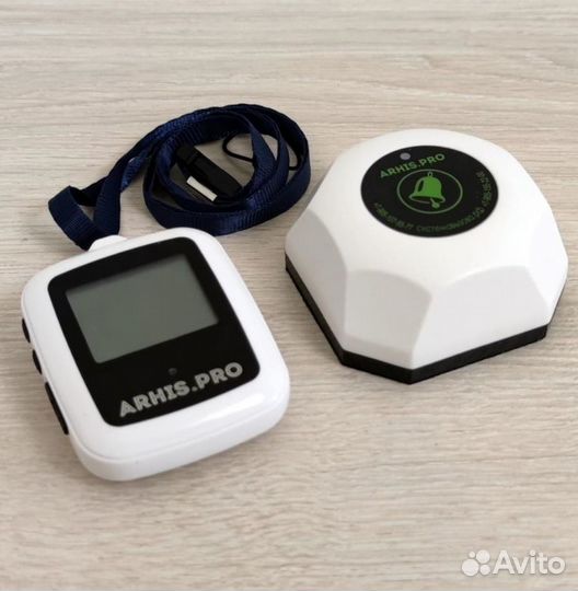 Кнопка вызова персонала помощи и часы пейджер