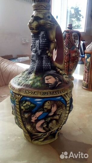 Глиняная бутылка