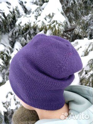 Шапка-бини двухсторонняя