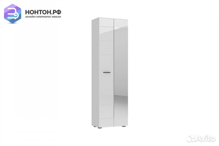 Шкаф 2-дверный Gloss белый глянец / белый бриллиан