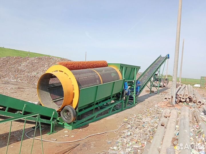 Сортировочный комплекс на базе барабанного грохота
