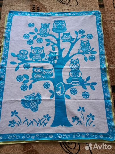 Одеяло байковое детское 2 шт