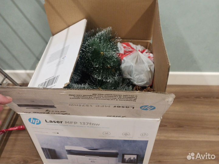 Ель искуственная заснеженная бу