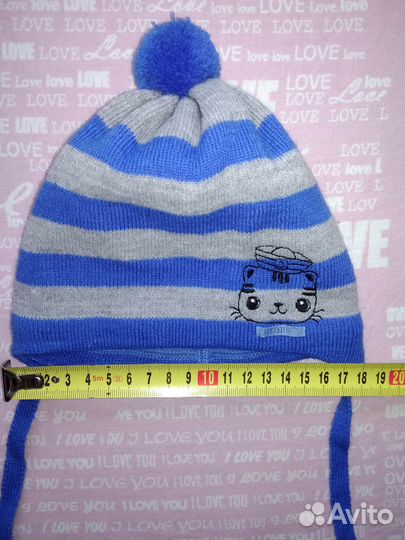 Шапка демисезон на подкладе р.38-40, (5-6 мес)