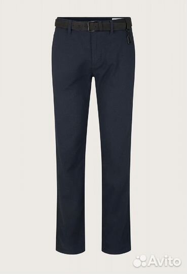 Брюки чинос с ремнем, W36/L34