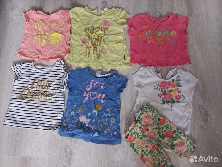 Вещи пакетом на девочку 80