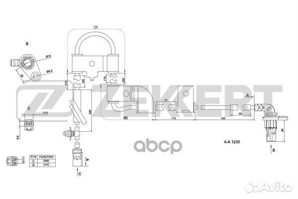 Датчик ABS задн. лев. Kia Sportage II 04- Hyun