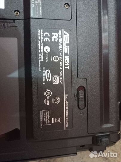 Ноутбук asus M51TA не включается