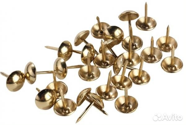 Гвозди мебельные 11х15 мм, 50 шт. (Золотистый)