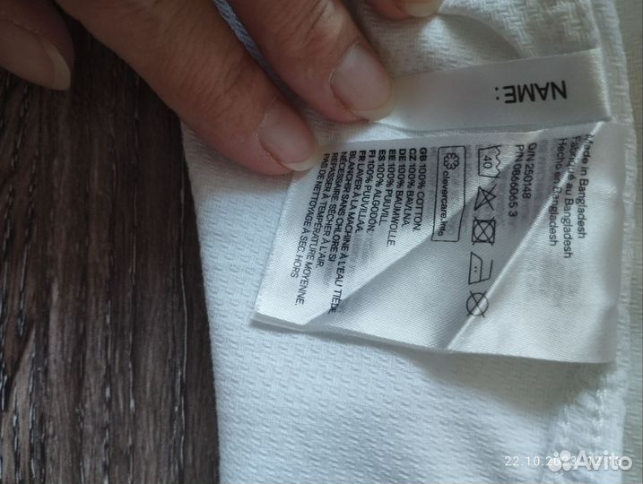 Рубашка h&m детская, 110р