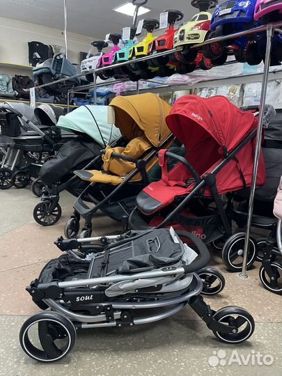 Коляска прогулочная со сложением на колеса Indigo