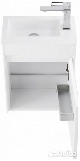 Тумба с раковиной BelBagno Pietra Mini 40R Bianco Lucido