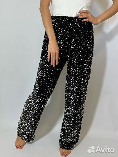 Брюки с пайетками 42-44