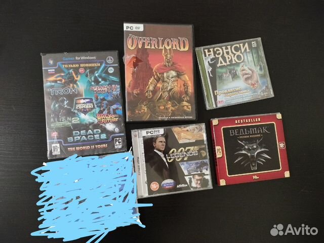 Диски с компьютерными играми на пк - 5 шт