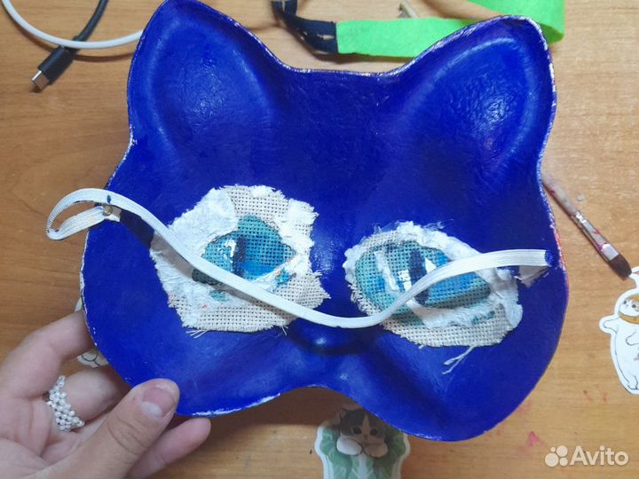 Маска для квадробики основа кота