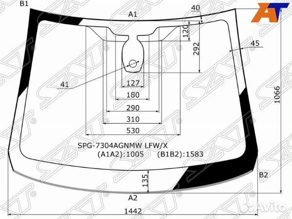 Стекло лобовое renault kaptur