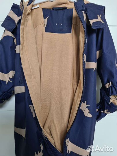 Демисезонный комбинезон 68-74 Crockid с шапочкой