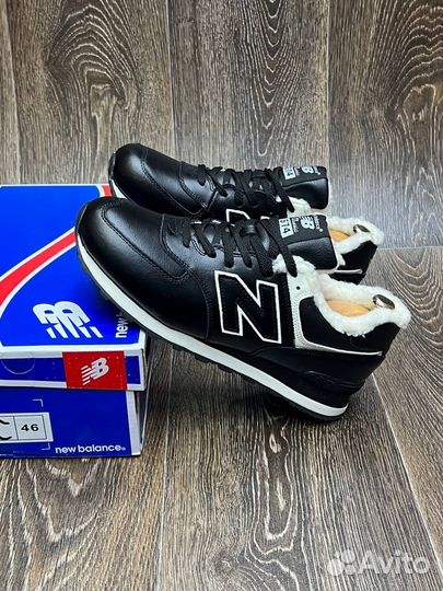 Кроссовки зимние New balance 574 с мехом