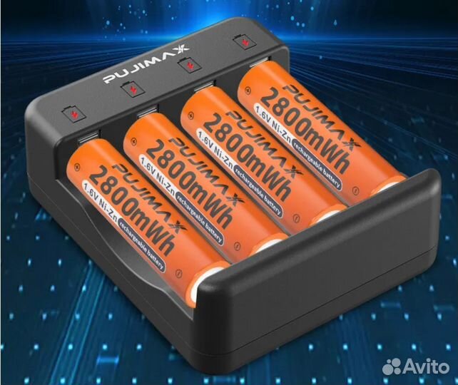 Зарядное устройство Ni-Zi и аккумуляторы