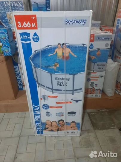 Бассейн 366х122 каркасный бассейн 366 122