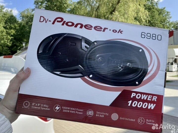 Динамики овалы pioneer 1000W новые