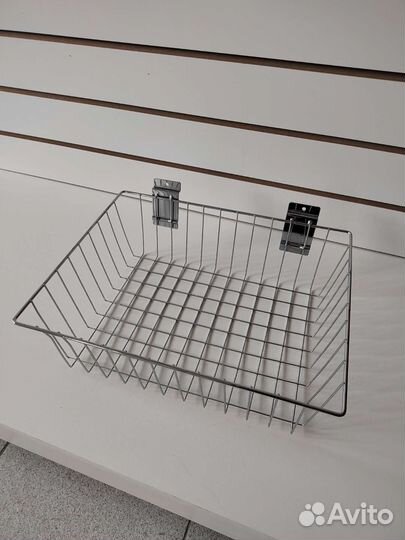 Корзина на экономпанель хромированная