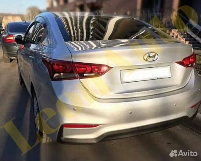 Задний бампер Hyundai Solaris 2 2017-2023 W4G