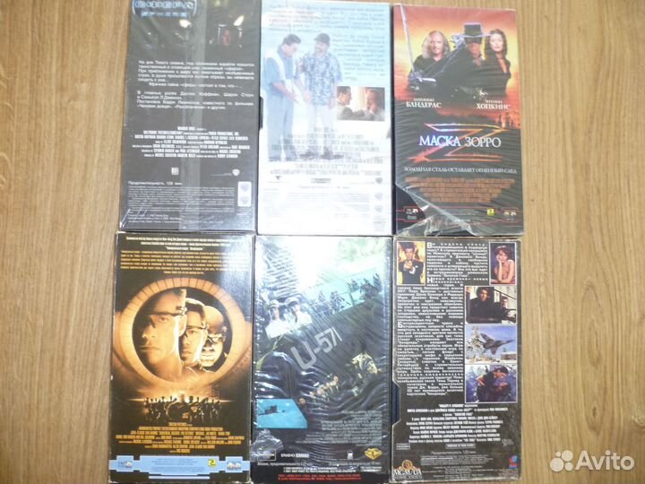Видеокассеты VHS лицензия в отличном состоянии