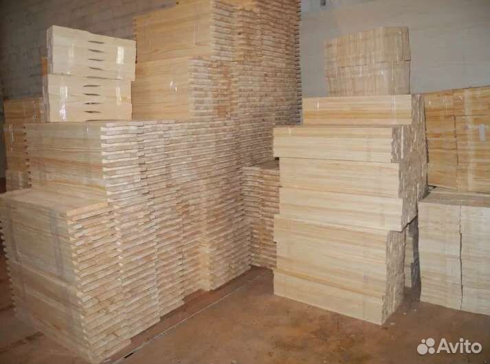 Рамка Дадан, рут., с вощиной. Из сосны