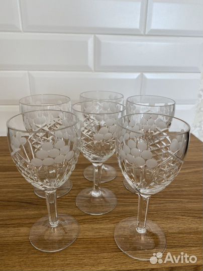 Фужеры хрустальные СССР