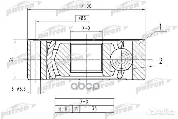 Шрус PCV1787 patron